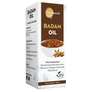 Cosmovedic Badam Oil – Pure Almond Oil for Health & Skin 50 ml X 2